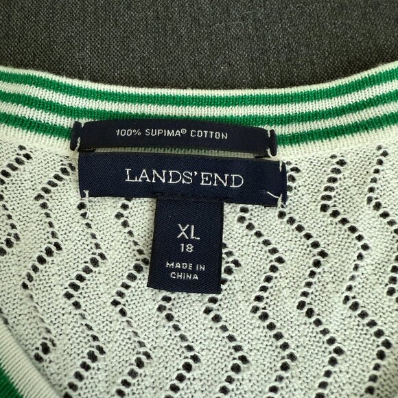 🌻 Lands End Supima Cotton Cardigan - Picture 4 of 8